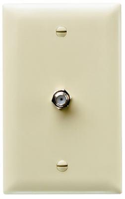 IVY 1G COAX WALL PLATE