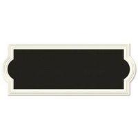 PLAQUE ADDRESS RECT WHT PLSTC
