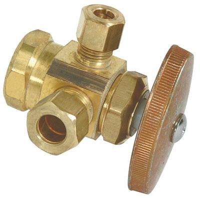 3WY BRS DUAL OUT VALVE