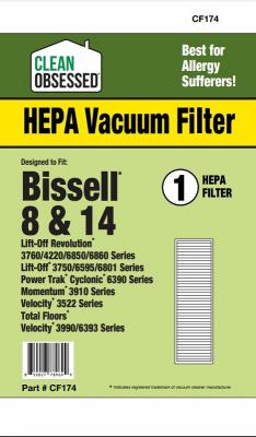 Vacuum Cleaner Filter  Bissell Style 8/14 HEPA  1-Pk.