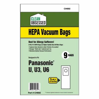 Panasonic Type U HEPA Vacuum Cleaner Bags  9-Ct.