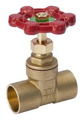 1" SOLD BRS GATE VALVE