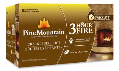 6PK 3HR CRACKL FIRE LOG