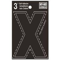 LETTER HOUSE X 3IN  VINYL BLK