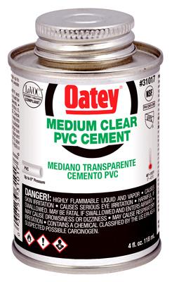 4OZ CLR MED PVC CEMENT