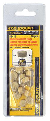 20PK 3/8 RND Head Plug