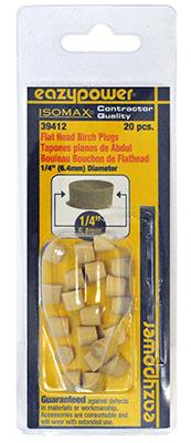 20PK 1/4 FLT Head Plug