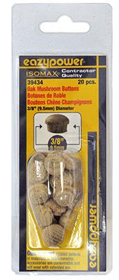 20PK 3/8 Oak Mushr Plug