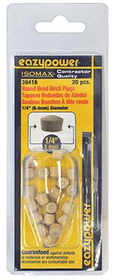 20PK 1/4RND Head Plug