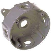 4IN RND ALUM GRAY SPLICE BOX