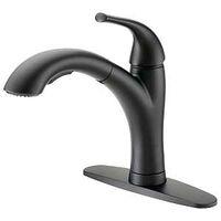 FAUCET KTN PULL OUT MAT BLK