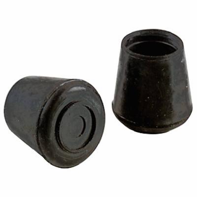 1-1/8" BLK Rubb Leg Tip