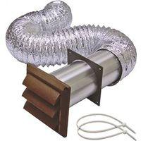 VENT KIT DRYER PLST 4INX8FT BR