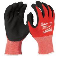 GLOVES NITR DIP A1 RED/BLACK L