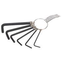 KEY HEX SET SAE KEY RING 6PC