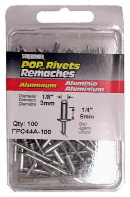 100PK MED ALU RIVET