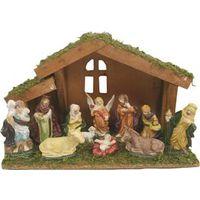 DECOR NATIVITY W/STABLE 11PC
