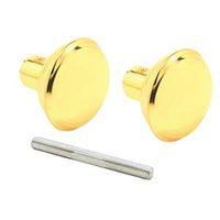 KNOB DOOR SET BRASS 2-3/16IN
