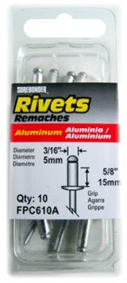 10PK XL ALU Rivet