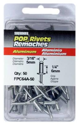 50PK MED ALU RIVET