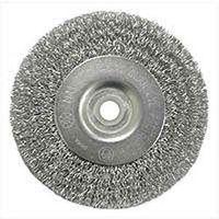 WHEEL BRUSH 4IN CRIMP COARSE