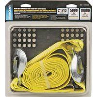 TOW STRAP HD W/HOOK 2INX15FT