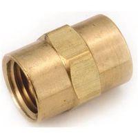 COUPLING BRASS BARSTOCK 3/8