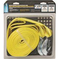 TOW STRAP HD W/HOOK 2INX25FT