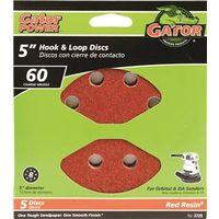 5" 8HOLE HOOK/LOOP 60GRIT 5PK