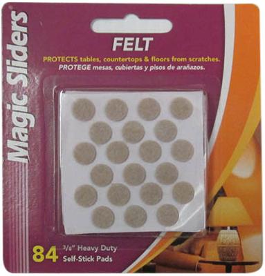84PK 3/8" Oat Felt Pad
