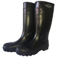BOOT KNEE PVC MATT BLK SIZE 10