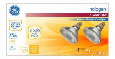 GE 2PK 80W FLD LIGHT