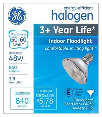 GE 48W Halo FLD Bulb