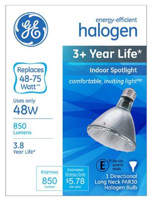 GE 48W Par30 Halo Bulb