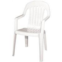 CHAIR HIGH BACK STKBL RES WHTE