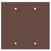 WALL PLATE 2GANG BLANK STD BRN