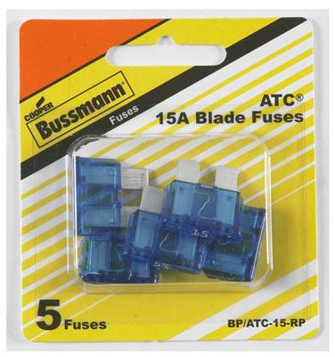 5PK 15A BLU Auto Fuse
