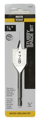 MM 7/8x4 Stub Spade Bit