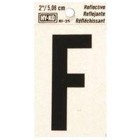 LETTER HOUSE F 2IN REFL BLK