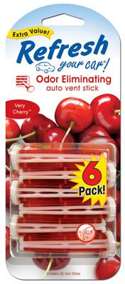 6PK CHERRY VENT STICK