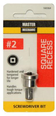 MM #2 SQ Recess Bit