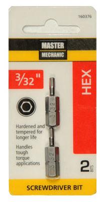 MM 2PK3/32"Hex Key1"Bit