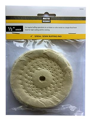 MM 4"SPIR SEWN BUFF PAD
