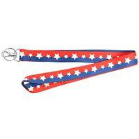LANYARD W/R/W/B STARS 1IN