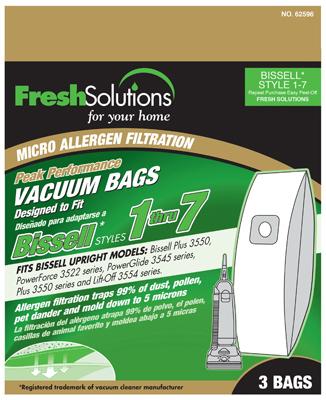 3PK BISSELL 1-7 VAC BAG