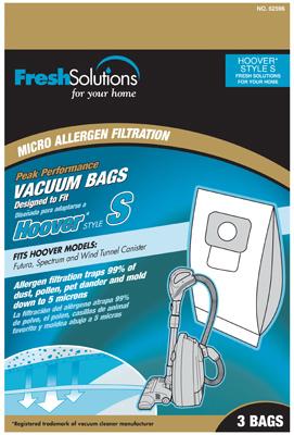 3PK HOOVER S VAC BAG