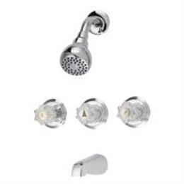FAUCET TUB/SHOWER 3HNDL CHROME