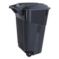CAN TRASH WHEELED BLACK 32 GAL