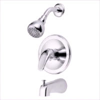 FAUCET TUB/SHOWER SGL HNDL CHM