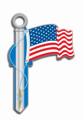 KEY BLANK AMERICAN FLAG SC